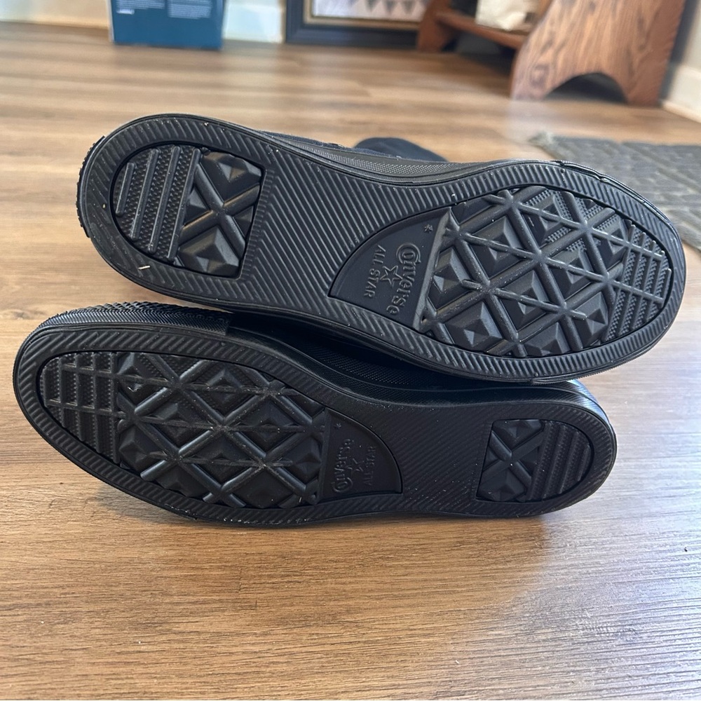 NWT Converse Chuck Taylor All Star XX-Hi knee-high sneakers. Black Size 8.5 - Picture 11 of 13